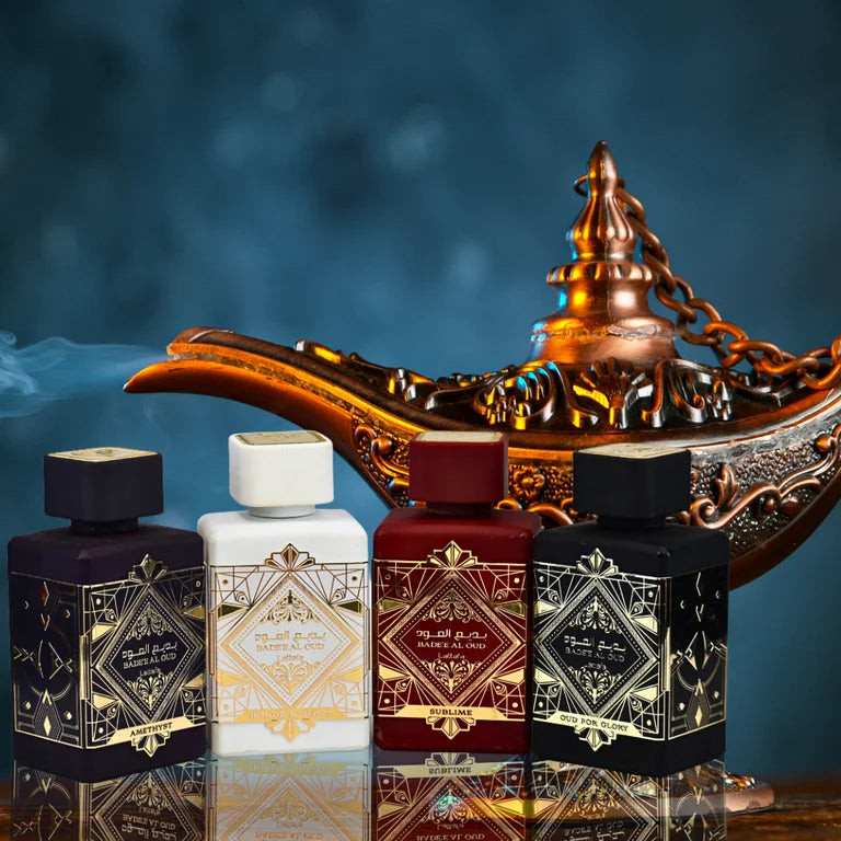 Badee Al Oud for Glory – Perfume Árabe Ambarado y Especiado