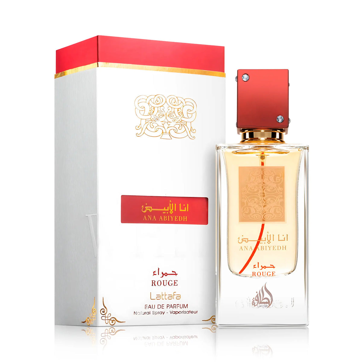 Lattafa Ana Abiyedh Rouge – Perfume Árabe Ambarado y Dulce