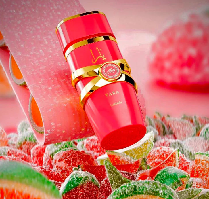 Lattafa Yara Candy – Perfume Árabe Cítrico-Gourmand